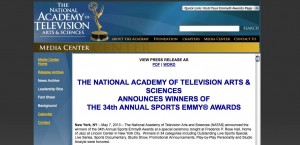 Emmy Awards, Victor Ruano, Santasombra, London Olympics 2012.