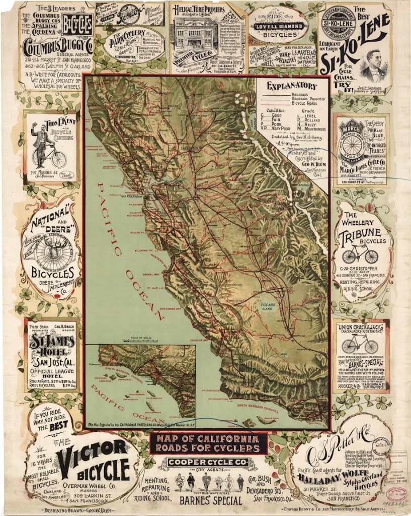 California Bike Map