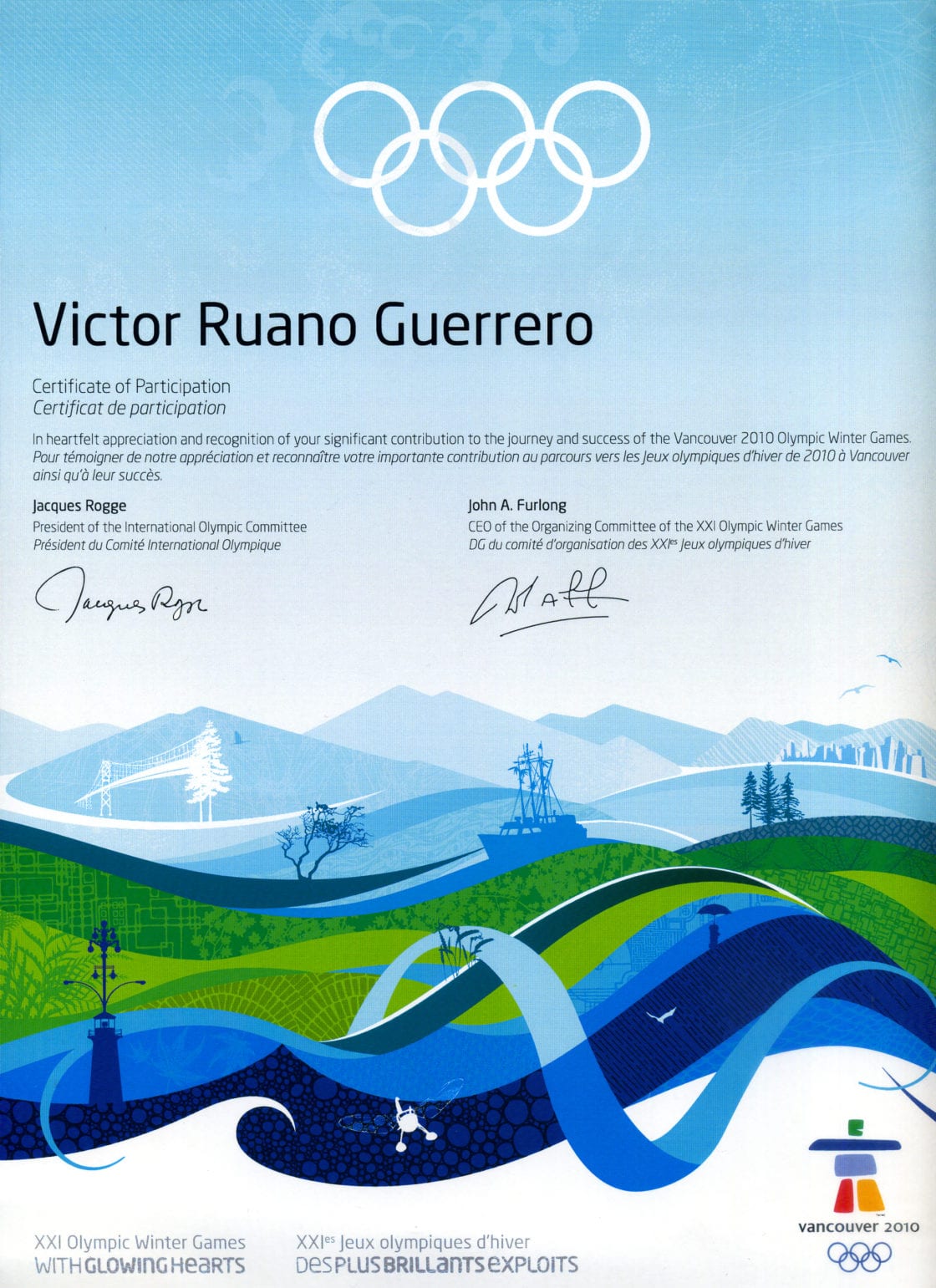 diploma-vancouver-olympics-victor-ruano-santasombra Vancouver