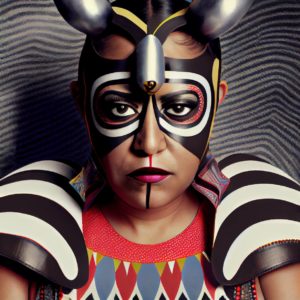Bauhaus Samurai Guatemalan Luchador