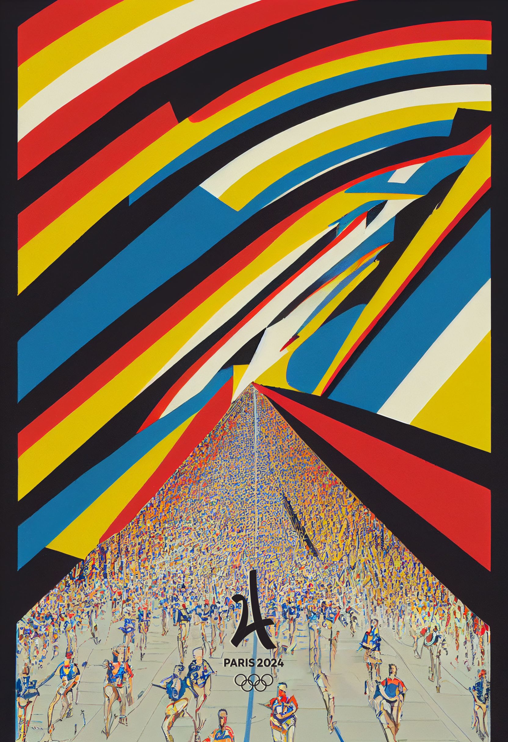 Paris 2025 Olympic Posters Santasombra
